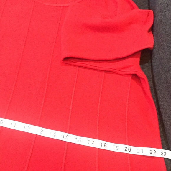 Jessica Howard Ribbed Cable Knit Rounded Neckline Long Sleeved Midi Dress-3X - Picture 13 of 14